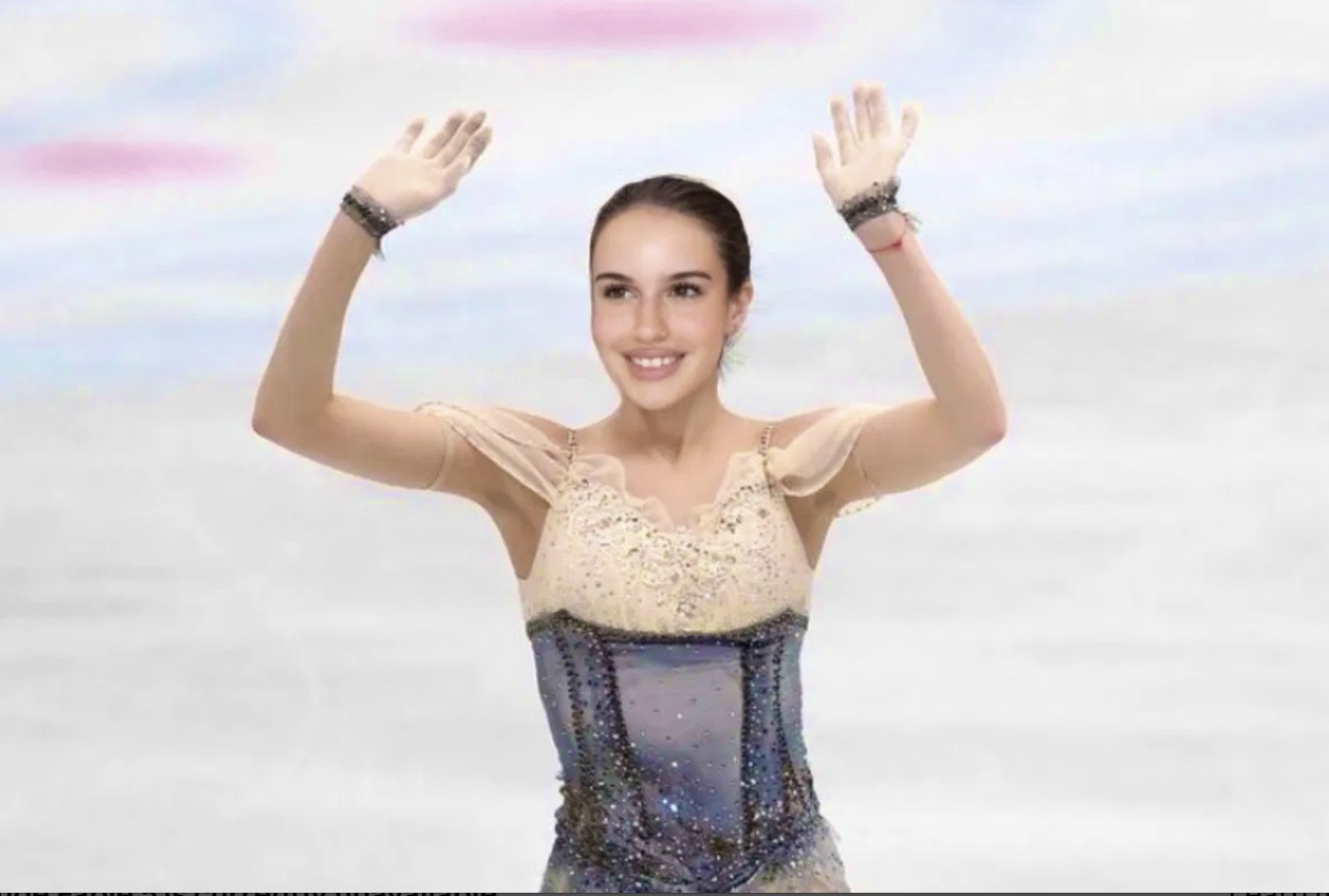 Gabriela Juarez-Rivas after her Phantom of the Opera short program at the 2026 World Figure Skating Championships in Prague